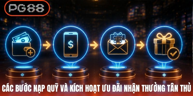 Các bước nạp quỹ và kích hoạt ưu đãi nhận thưởng tân thủ