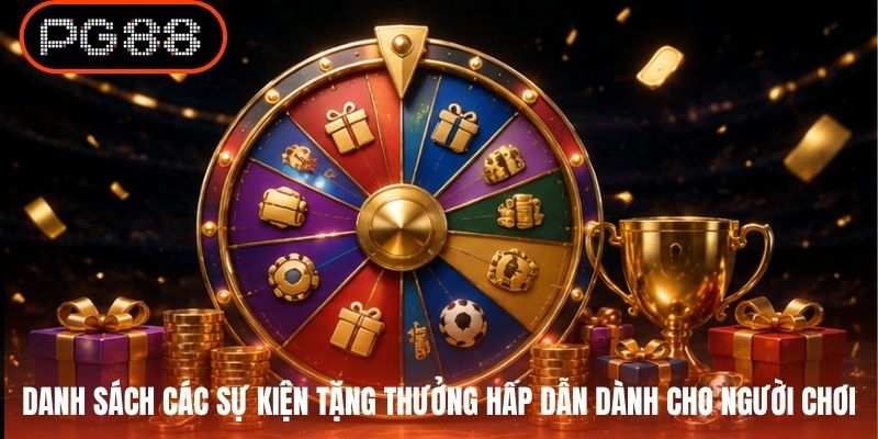 Danh sách các sự kiện tặng thưởng hấp dẫn dành cho người chơi