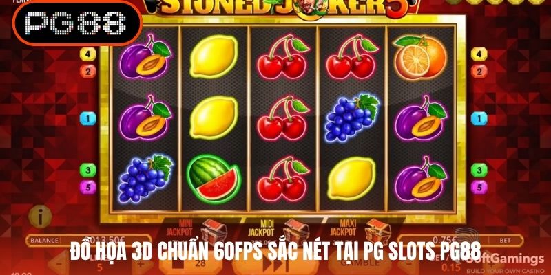 Đồ họa 3D chuẩn 60fps sắc nét tại PG Slots PG88