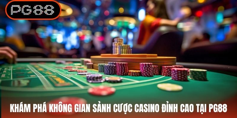 Khám phá không gian sảnh cược casino đỉnh cao tại PG88