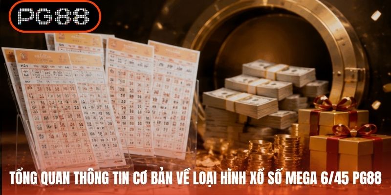 Tổng quan thông tin cơ bản về loại hình xổ số Mega 6/45 PG88